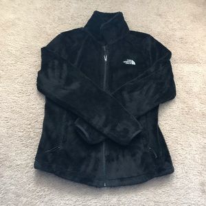 Classic North Face Furry/Fuzzy Zip Up Jacket